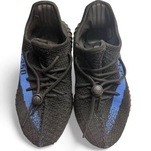 Yeezy Kids Black and Blue Sneakers